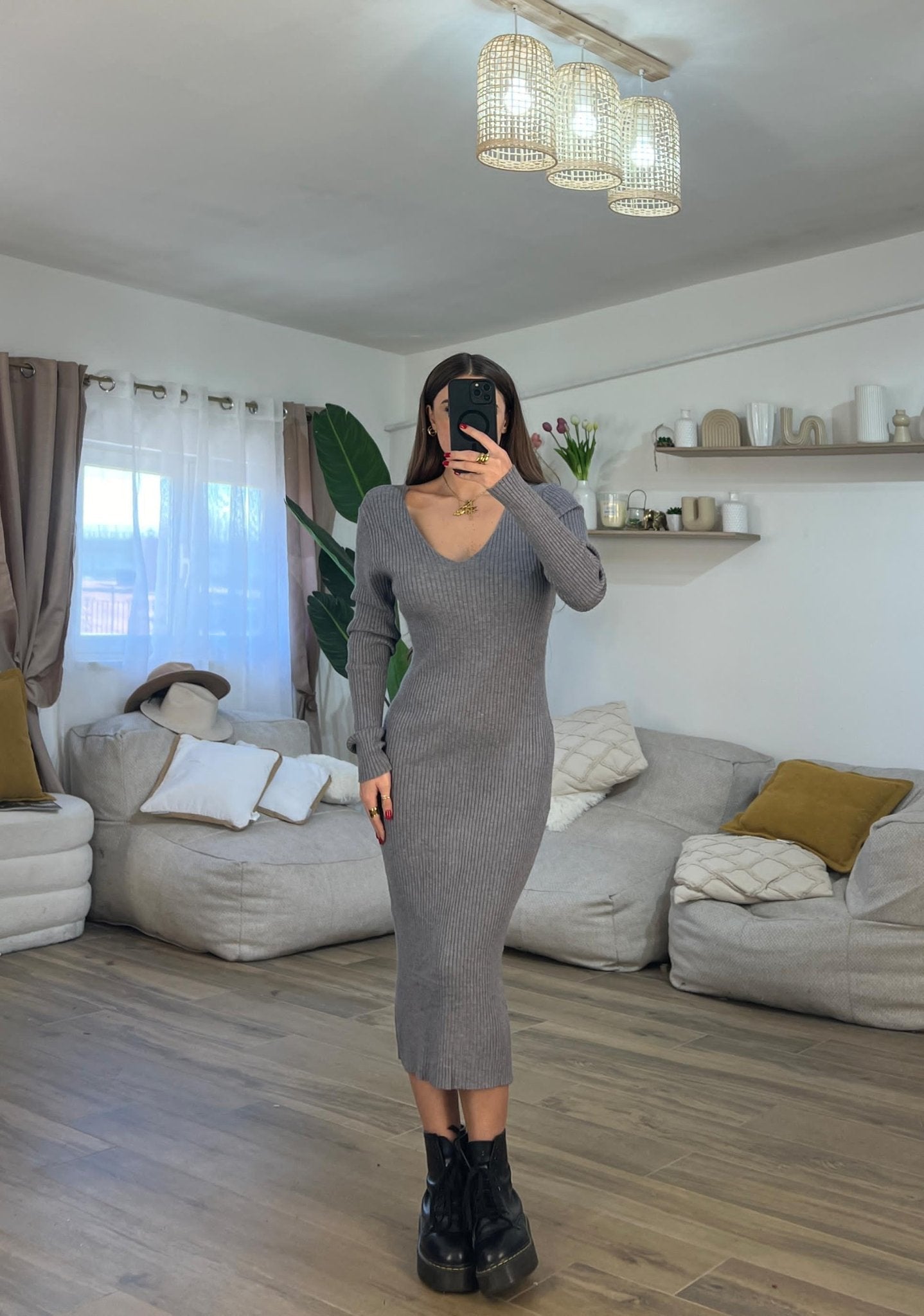 Abito Melissa 3203 (grigio) - Frida Shop