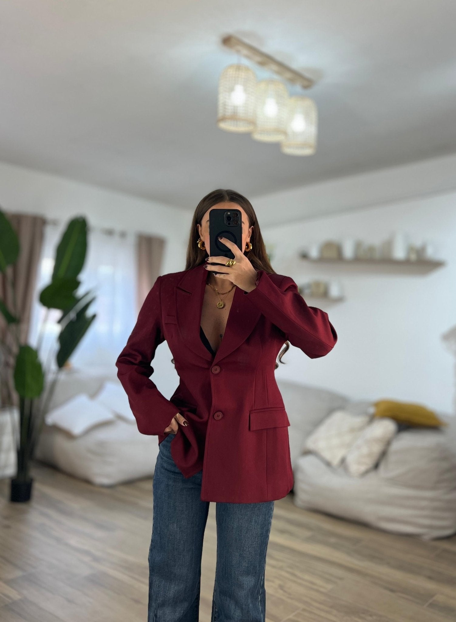 Blazer Mia 6399(bordeaux) - Frida Shop