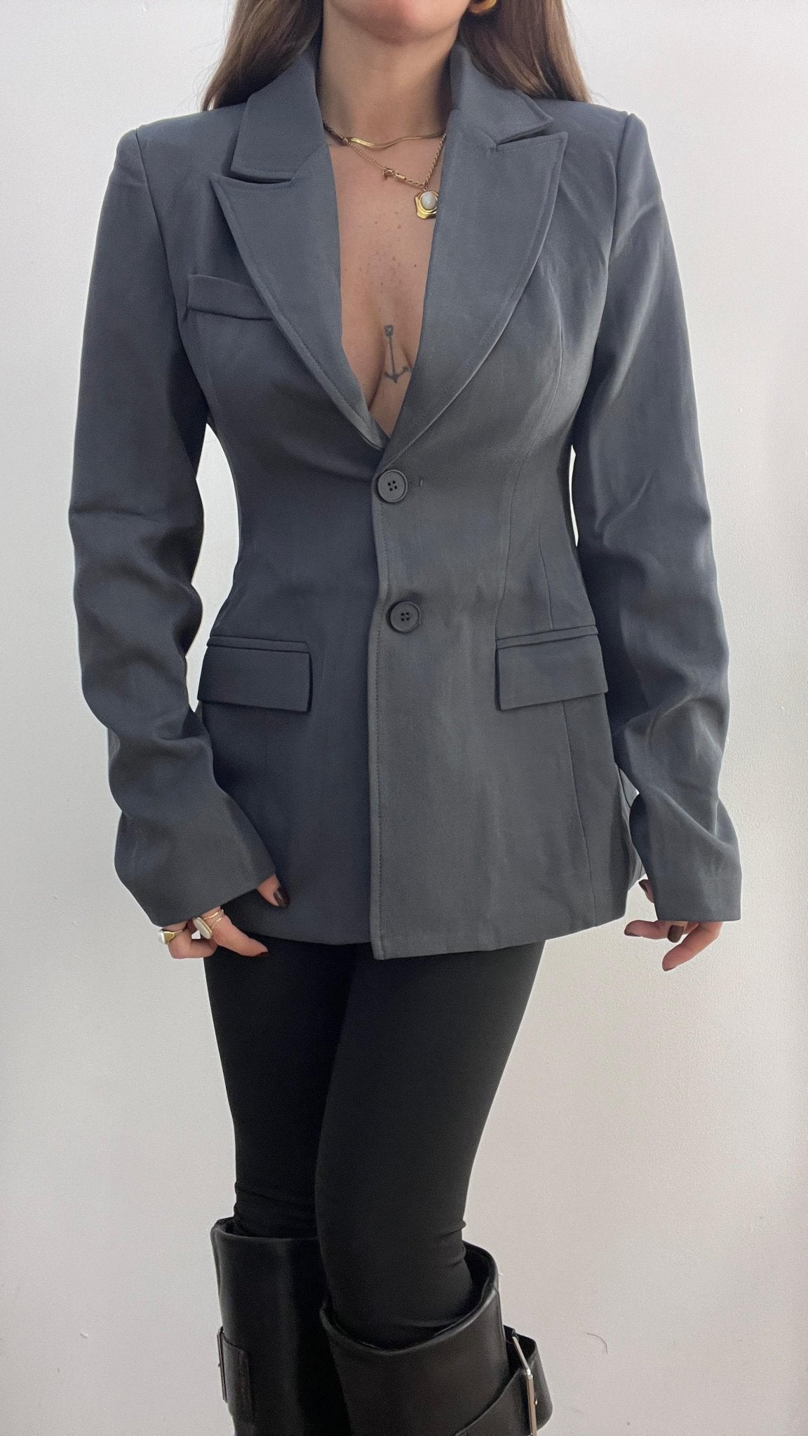 Blazer Mia 6399(grigio) - Frida Shop