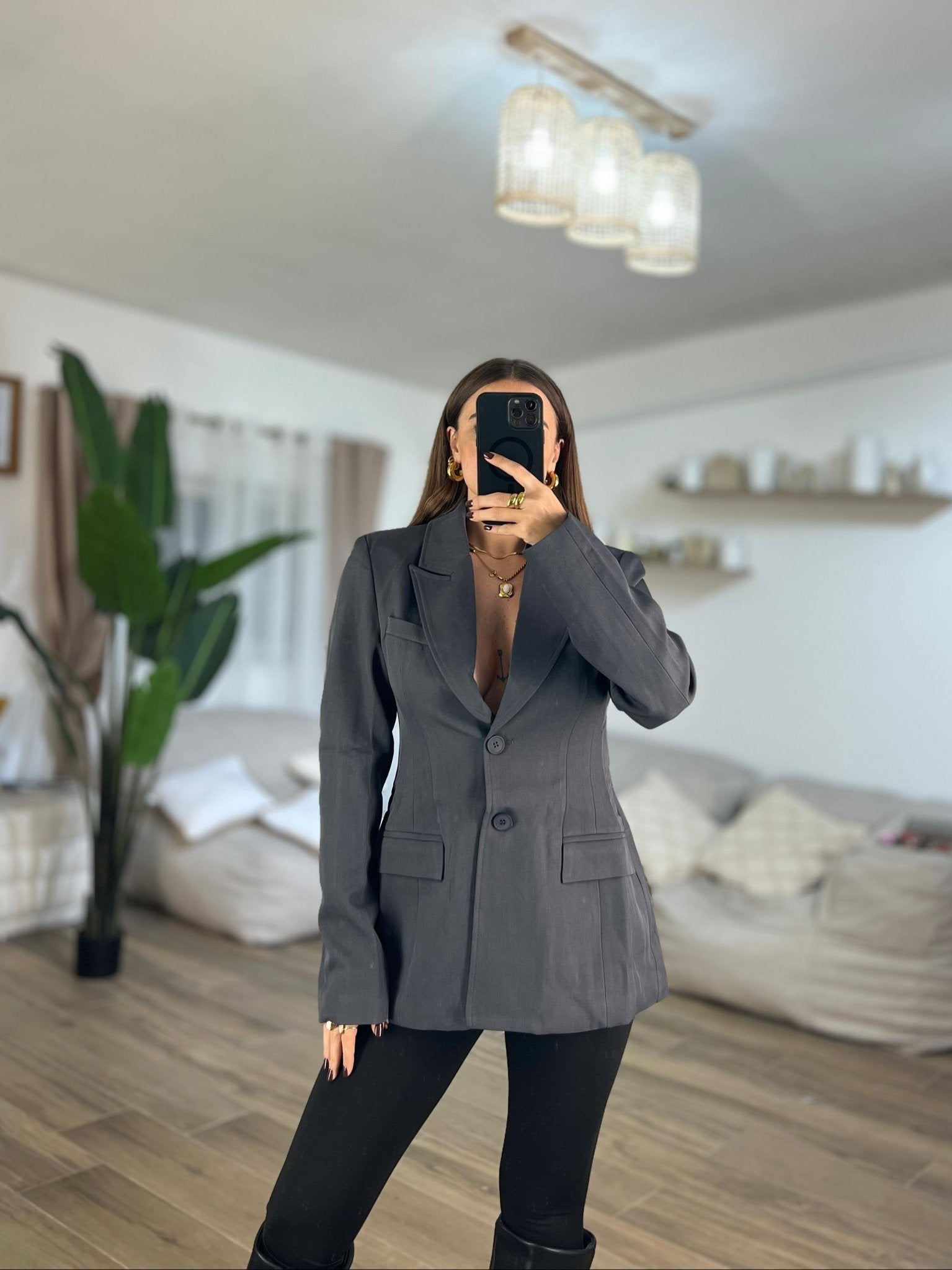Blazer Mia 6399(grigio) - Frida Shop