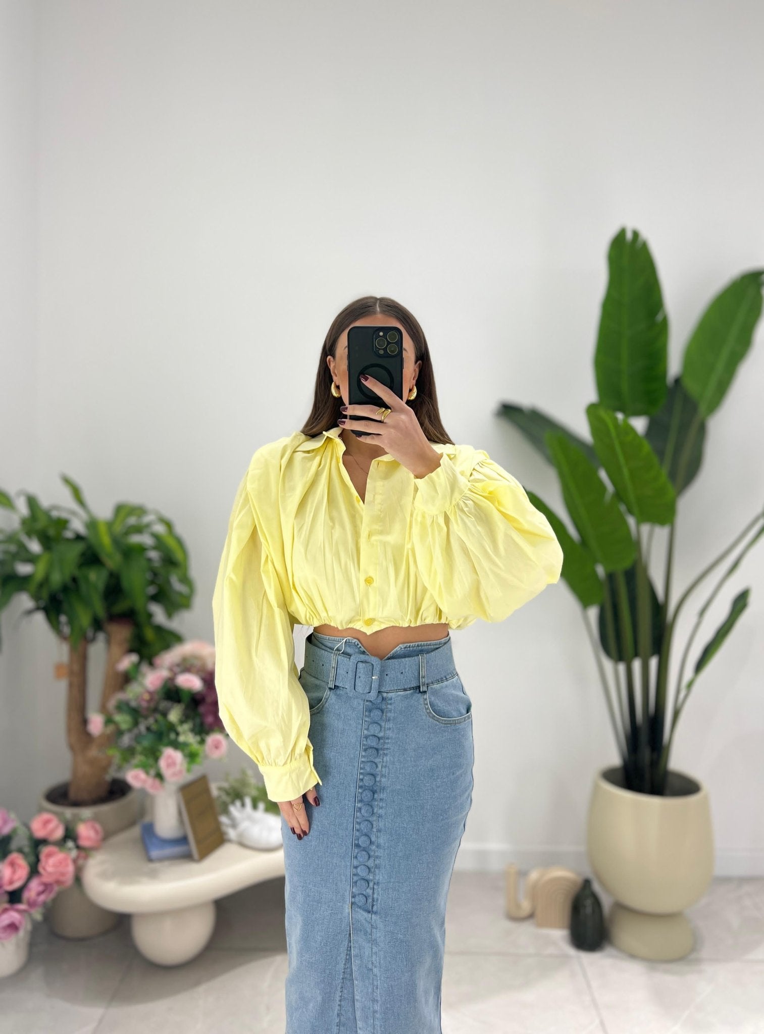 Blusa Corinne 6749 (giallo) - Frida Shop