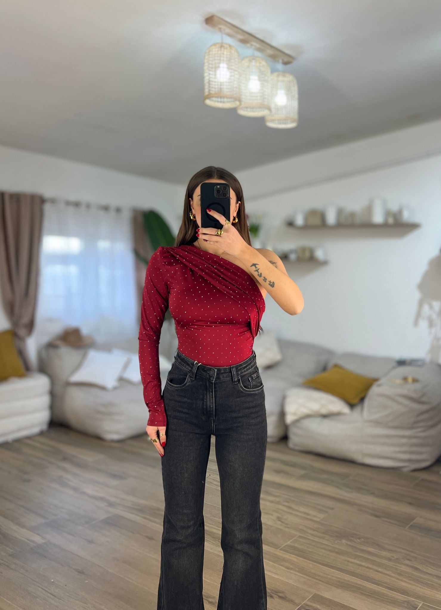 Body Celine 18253 (bordeaux) - Frida Shop
