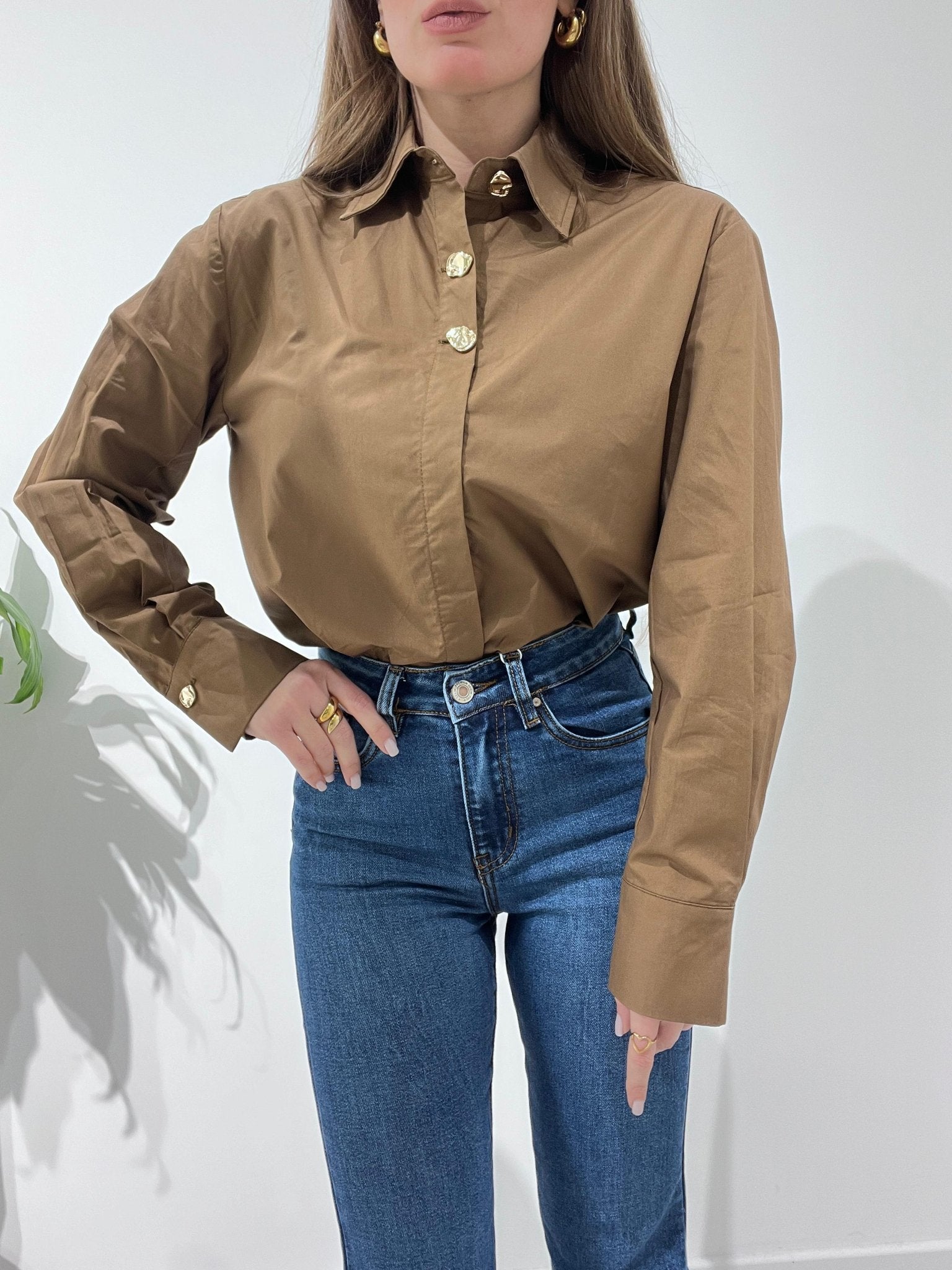 Camicia by Lumina 240399 (marrone) - Frida Shop