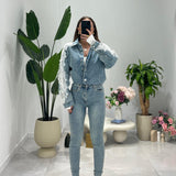 Camicia Greta FR - 127100 - DENIM - Frida Shop