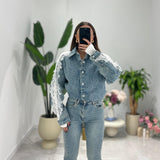 Camicia Greta FR - 127100 - DENIM - Frida Shop