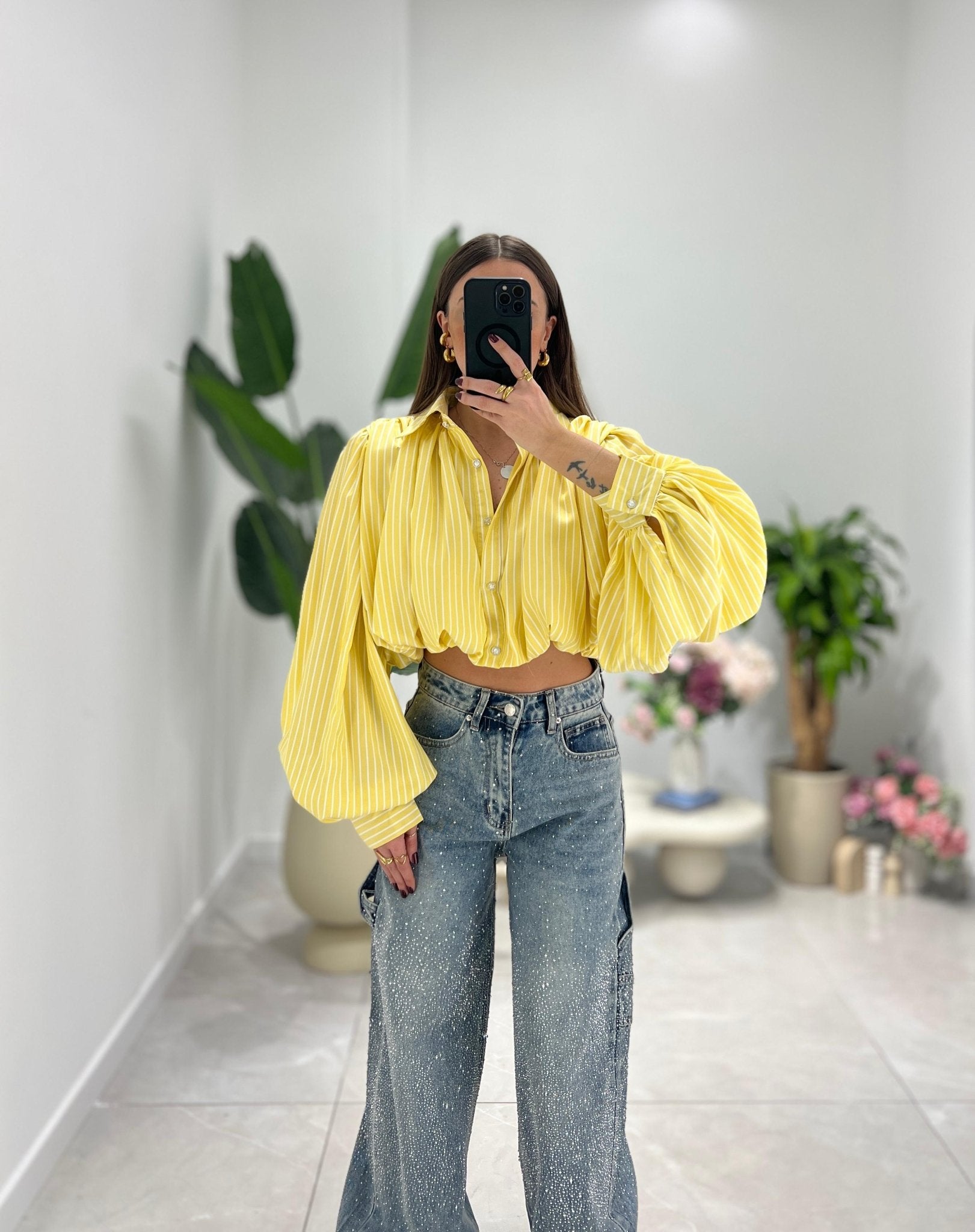 Camicia Katia FR - 175 - GIALLO - Frida Shop