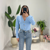 Cardigan Cloe 6373 (celeste) - Frida Shop