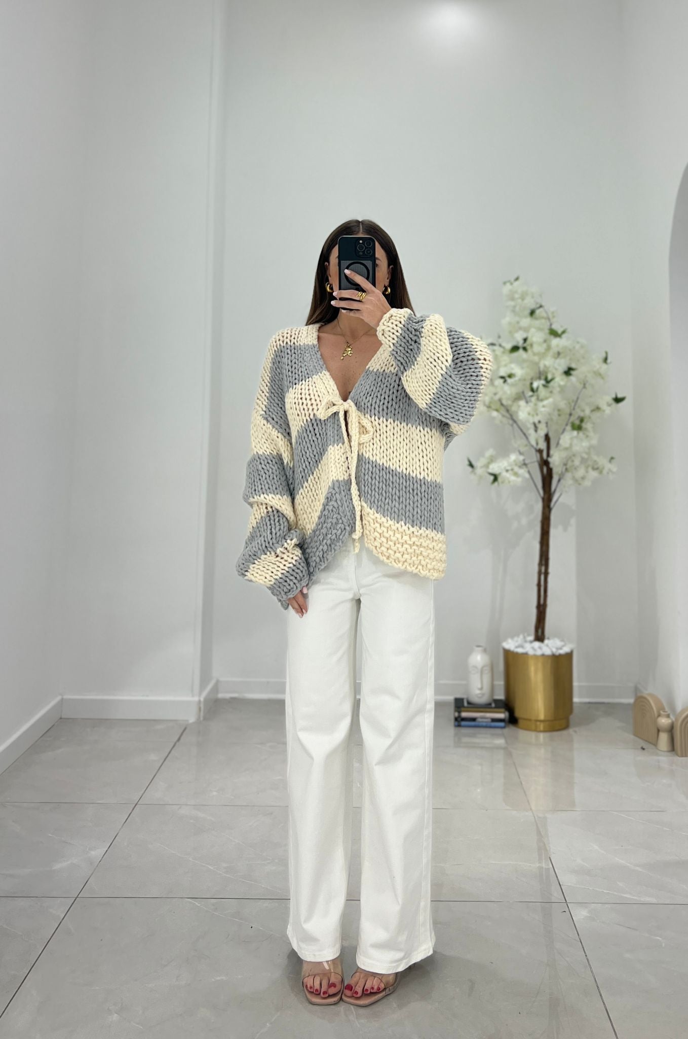 Cardigan Helen 5912 (grigio) - Frida Shop