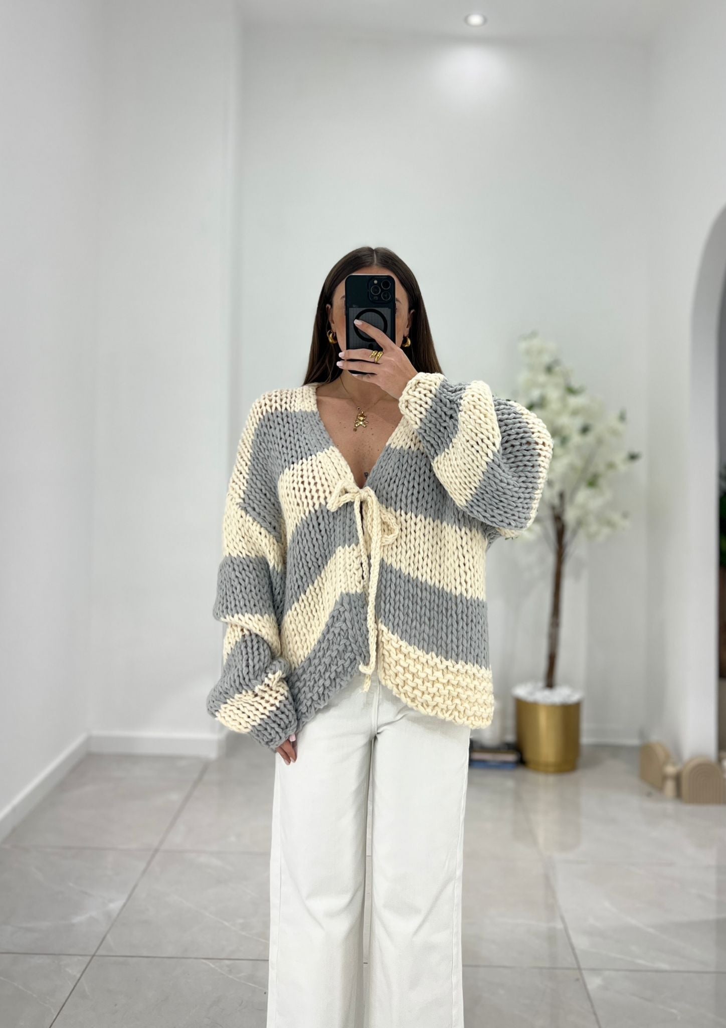 Cardigan Helen 5912 (grigio) - Frida Shop