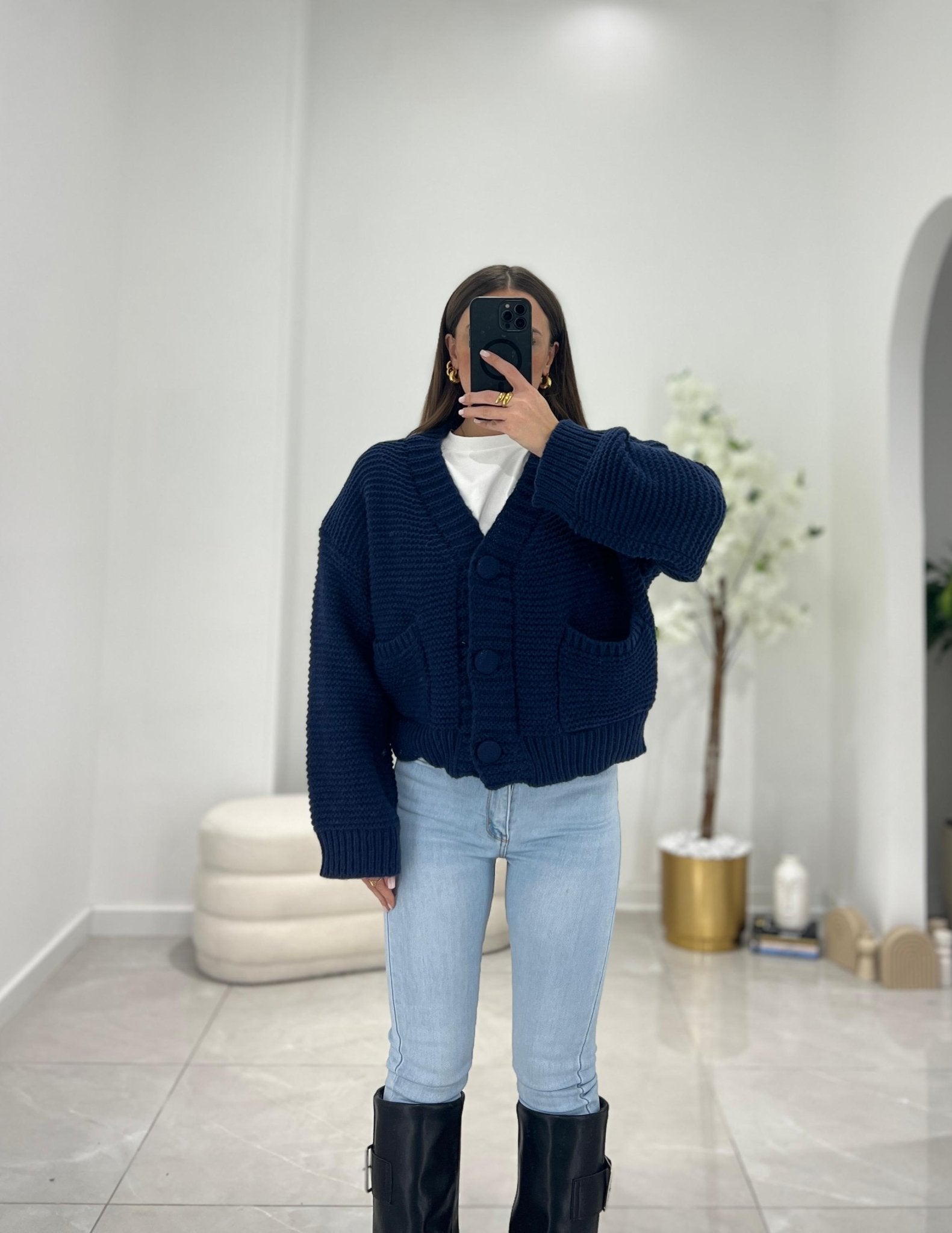 Cardigan Nieves 3138 - 1 (blu) - Frida Shop