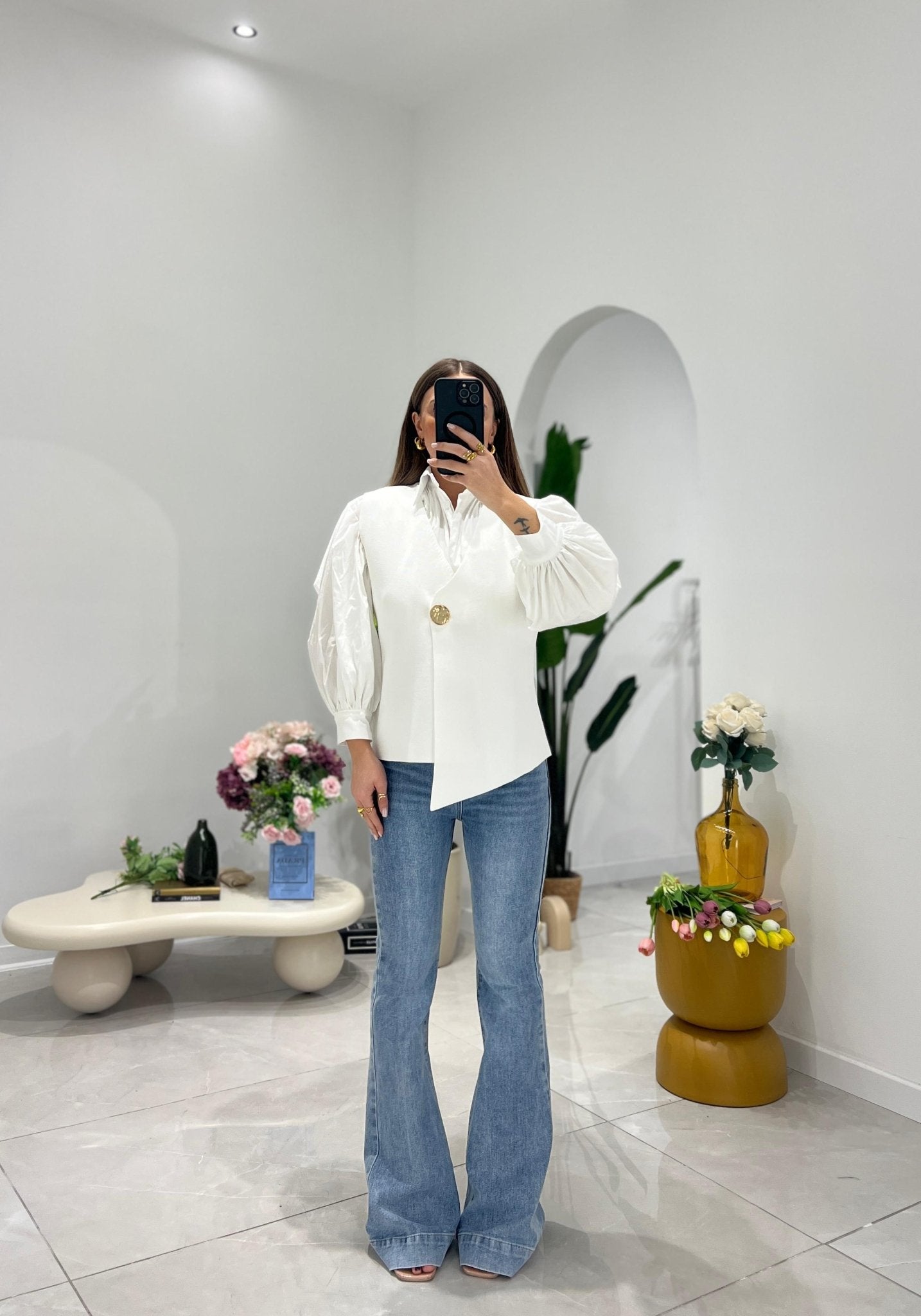 Cardigan Pixie 455 (bianco) - Frida Shop