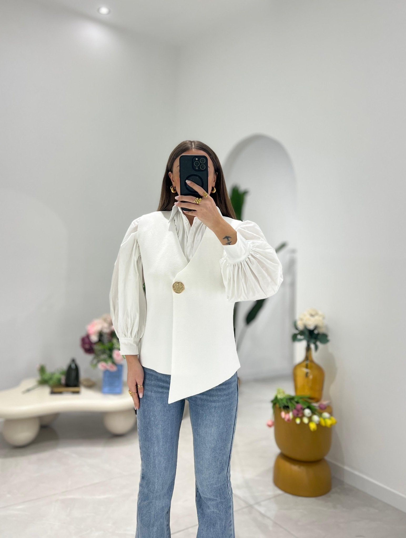 Cardigan Pixie 455 (bianco) - Frida Shop