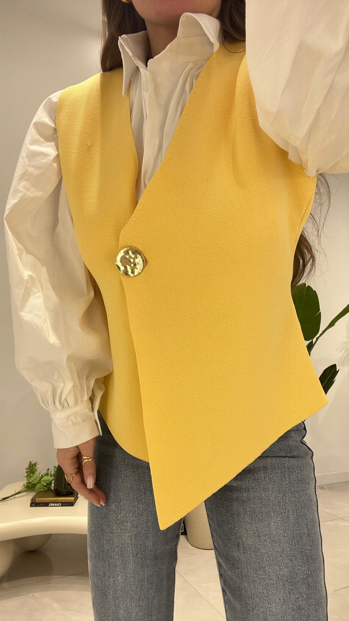 Cardigan Pixie 455 (giallo) - Frida Shop