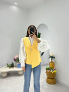 Cardigan Pixie 455 (giallo) - Frida Shop
