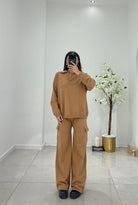 Coordinato Arisol 84751 (camel) - Frida Shop
