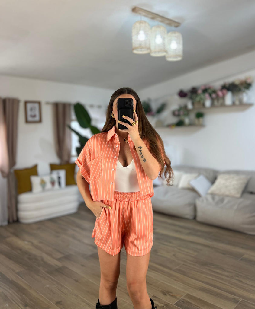 Coordinato Samantha 3 pezzi in cotone 100% Made in Italy 🇮🇹 taglia dalla 38 alla 54 main image 1