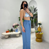 Coordinato Lien VTGC32 (celeste) - Frida Shop