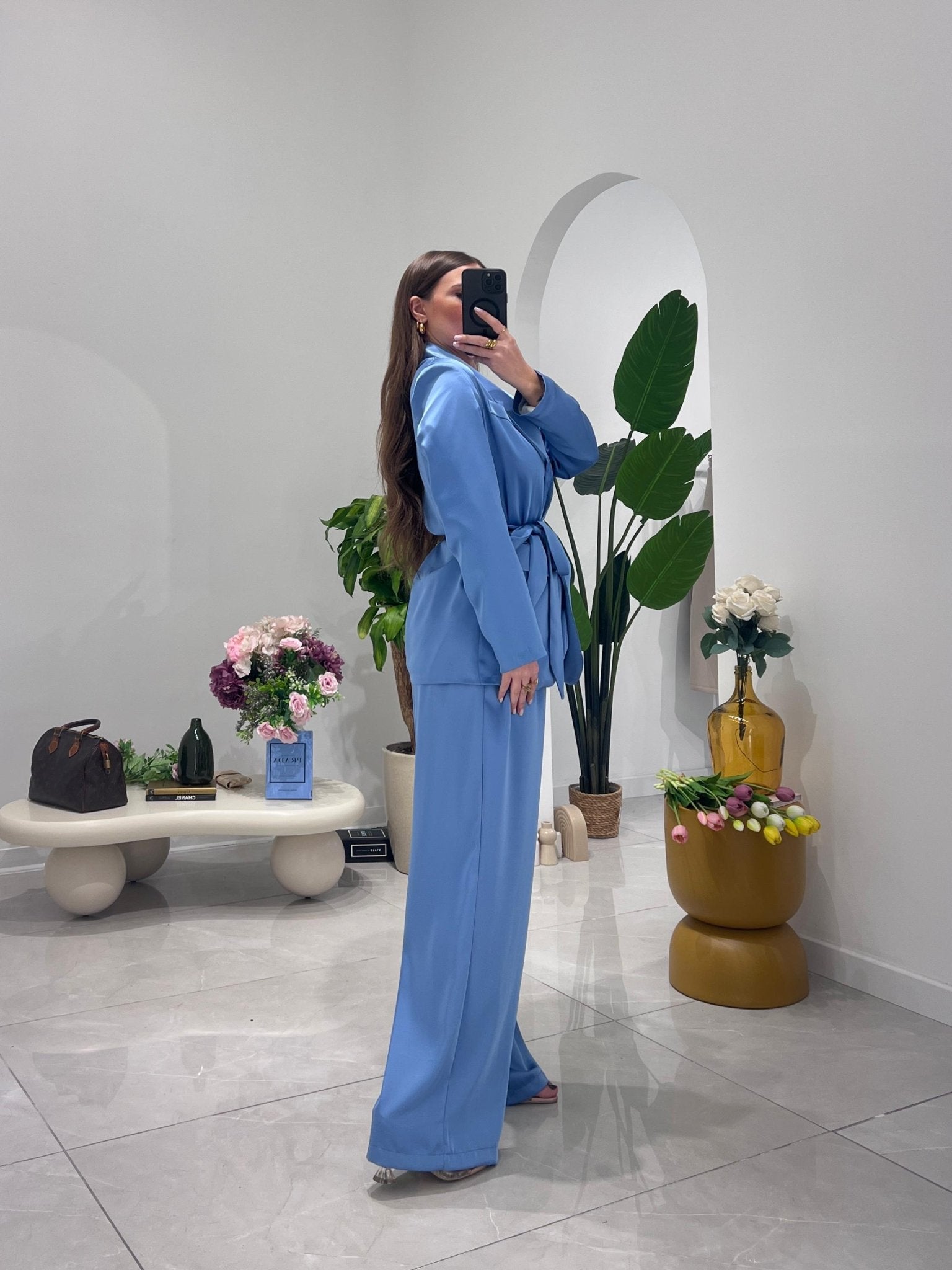 Coordinato Lien VTGC32 (celeste) - Frida Shop