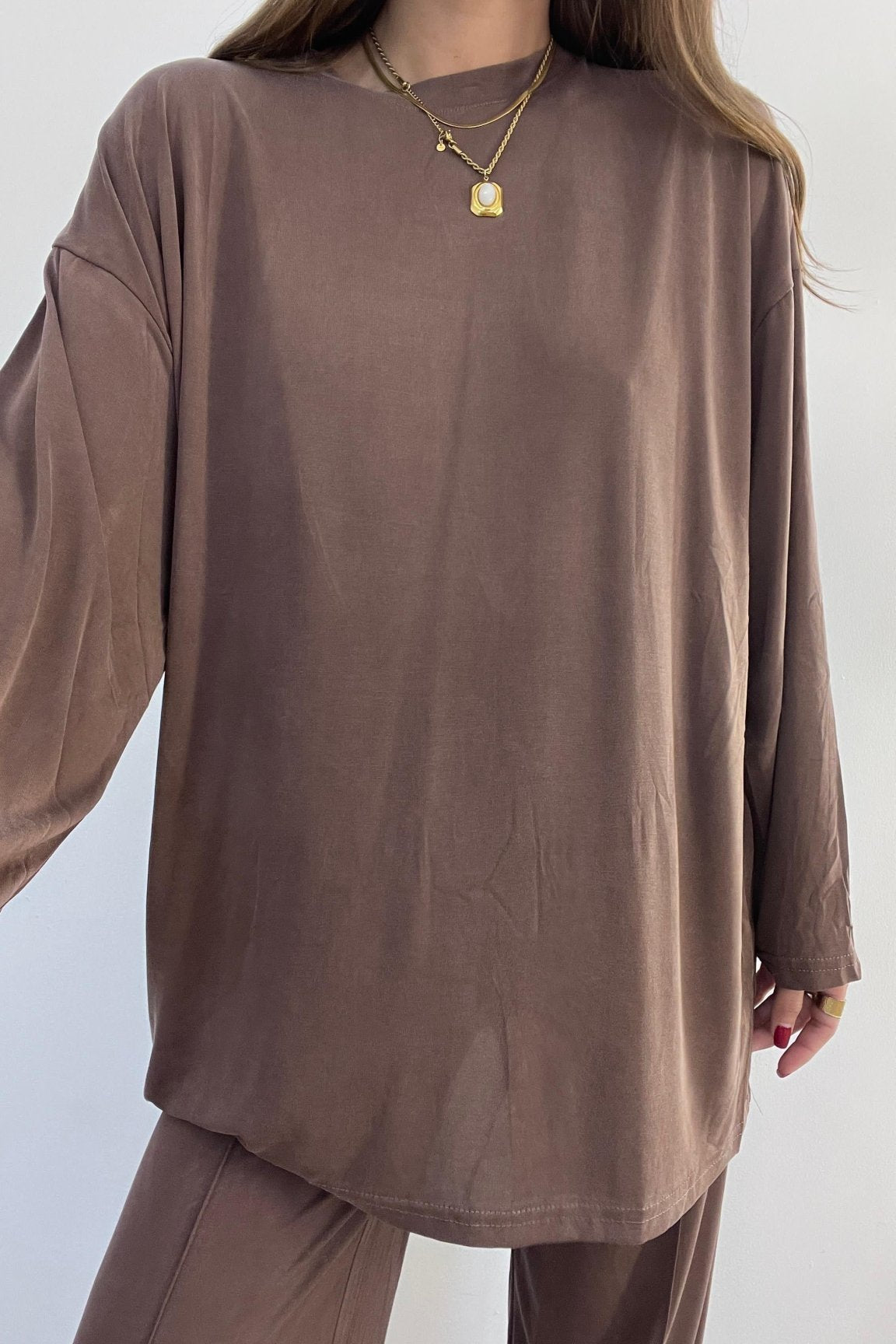 Coordinato Morena 2428(marrone) - Frida Shop