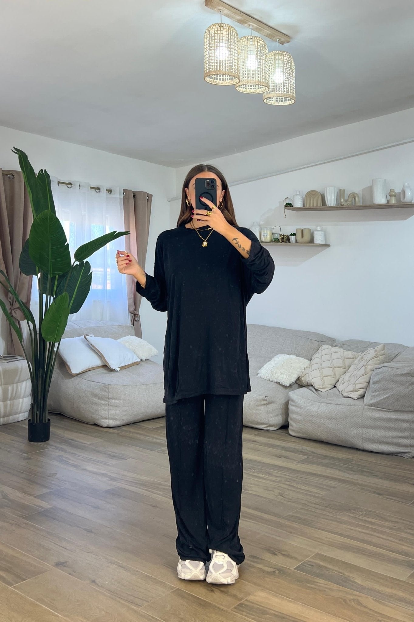 Coordinato Morena 2428(nero) - Frida Shop