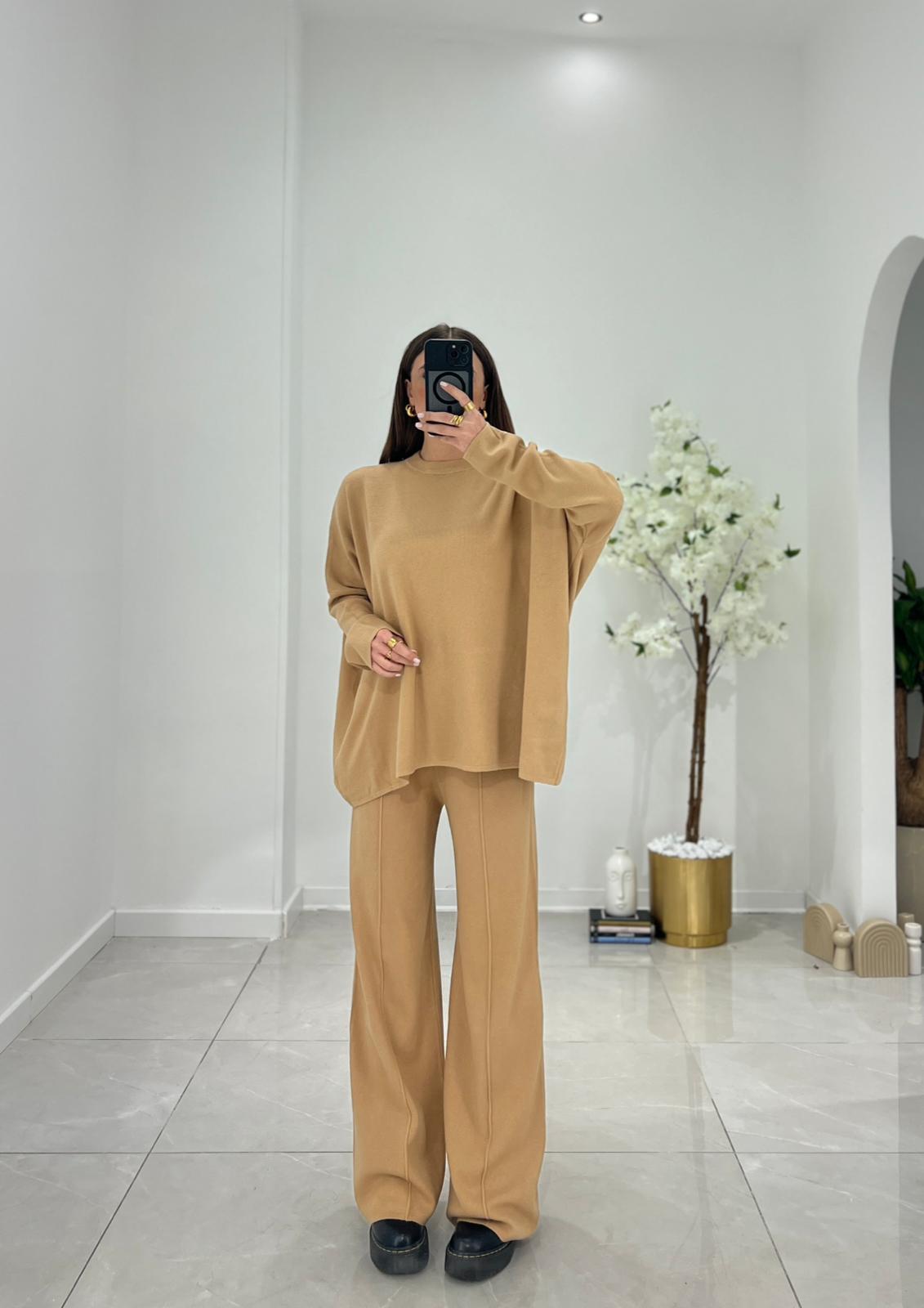 Coordinato Ninfe 84618 (camel) - Frida Shop