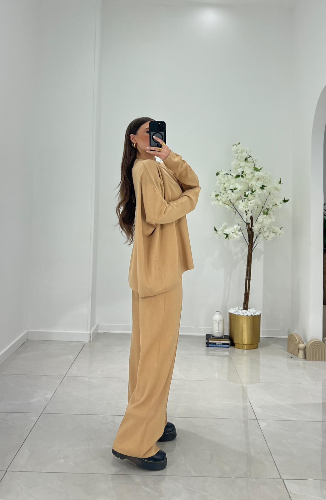 Coordinato Ninfe 84618 (camel) - Frida Shop