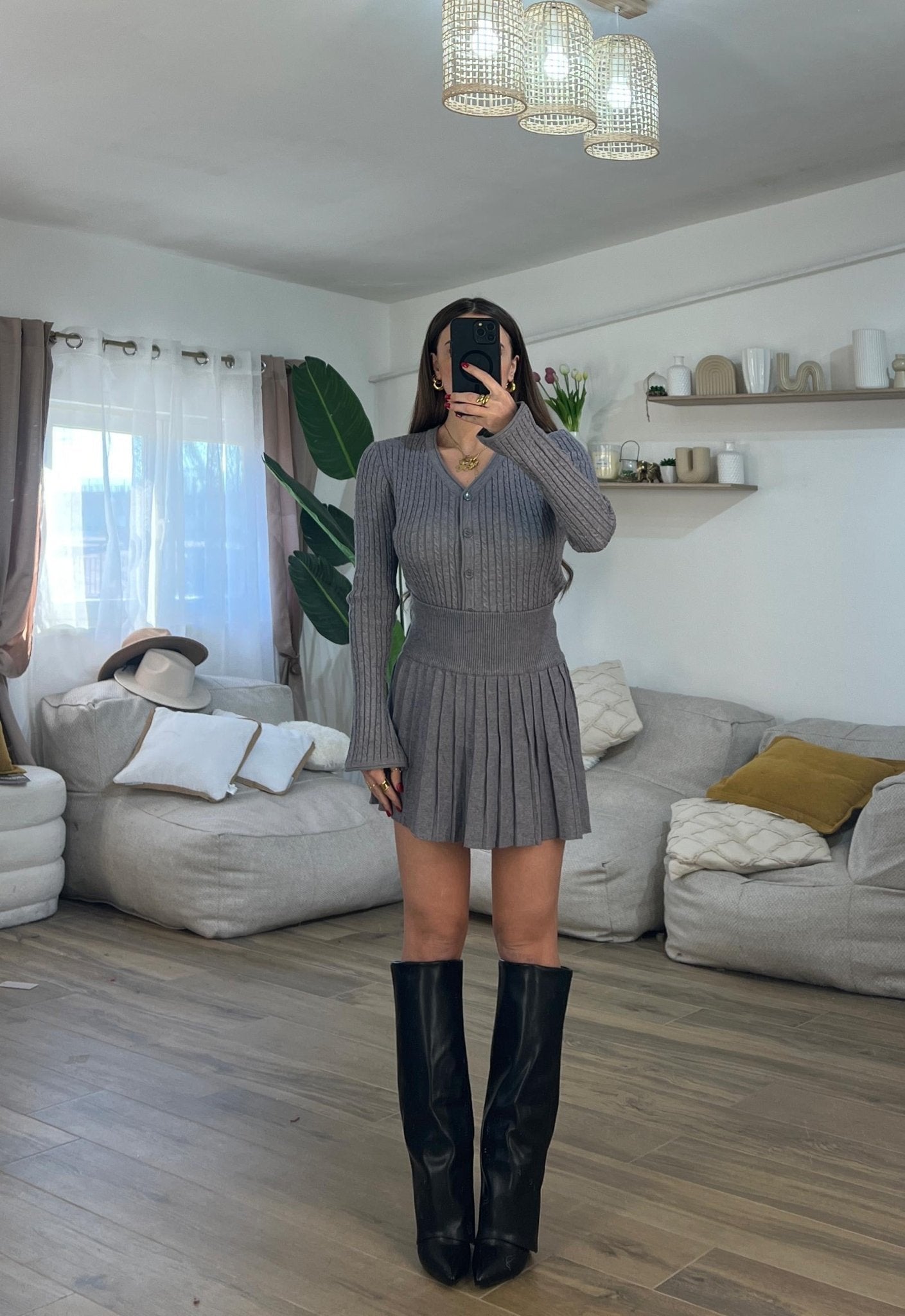 Coordinato Olga 081024 (grigio) - Frida Shop