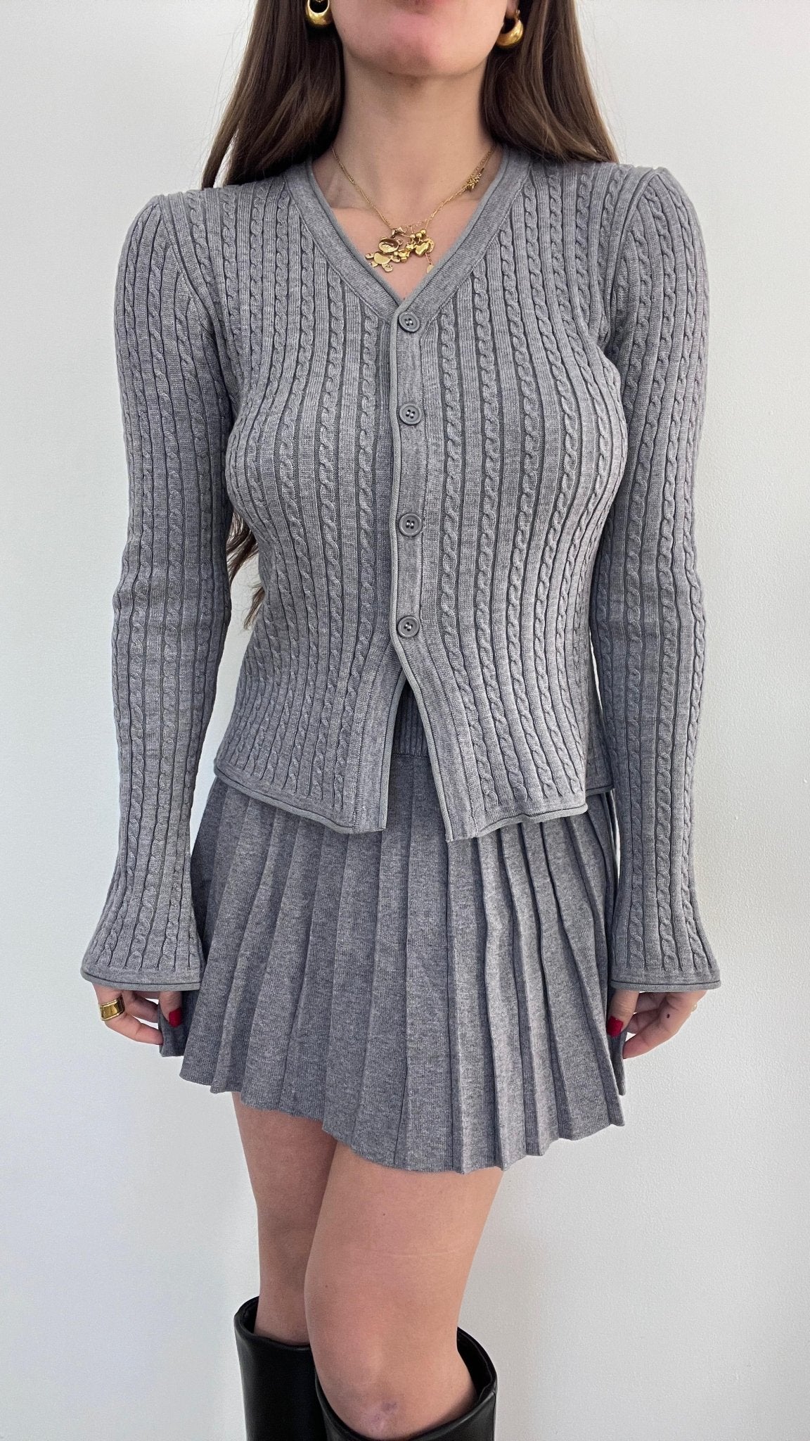 Coordinato Olga 081024 (grigio) - Frida Shop