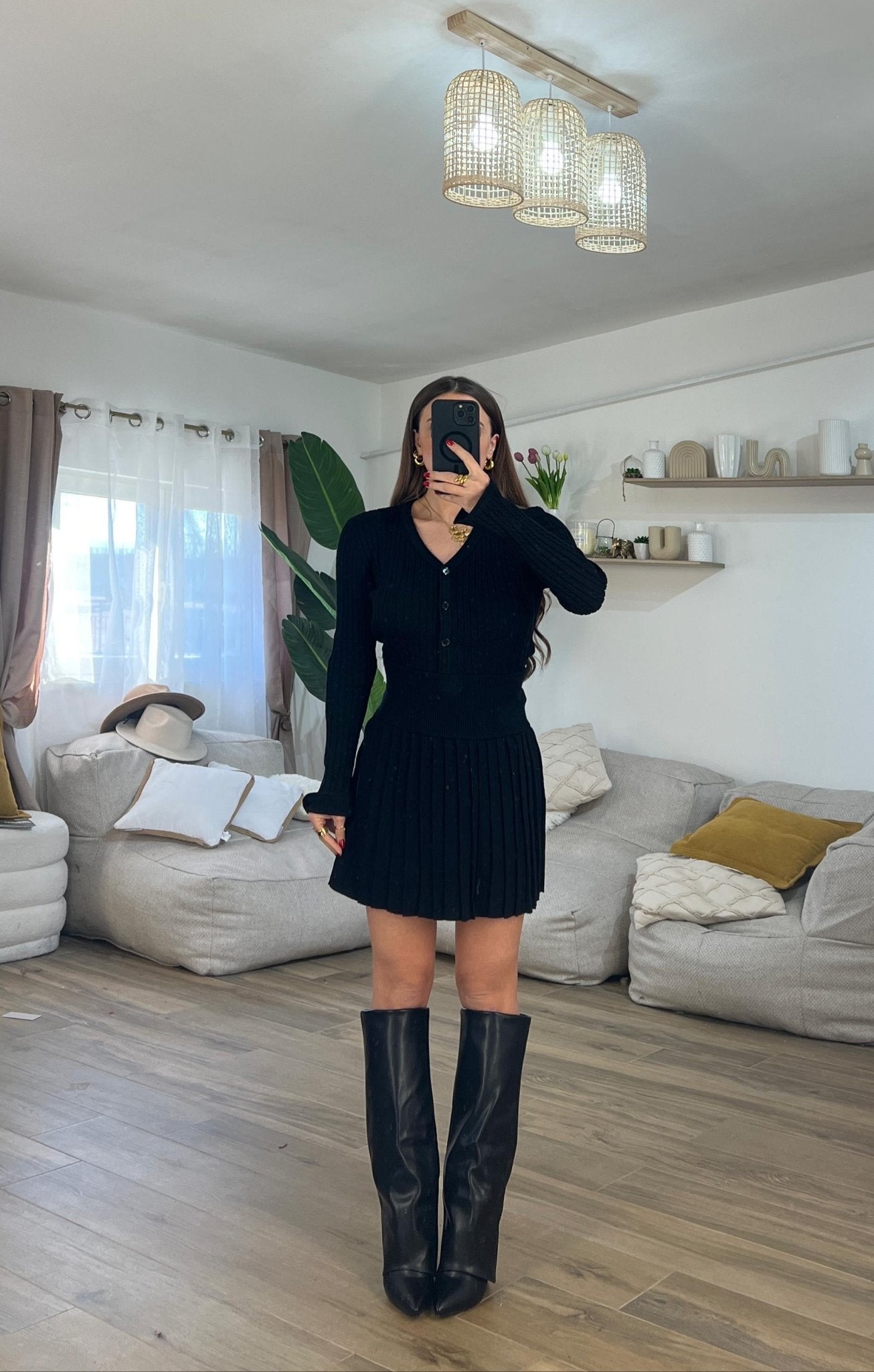 Coordinato Olga 081024 (nero) - Frida Shop