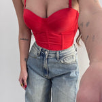 Corpetto Alyssa 9005 (rosso) - Frida Shop