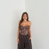 Corpetto Clarissa 7238 - MARRONE