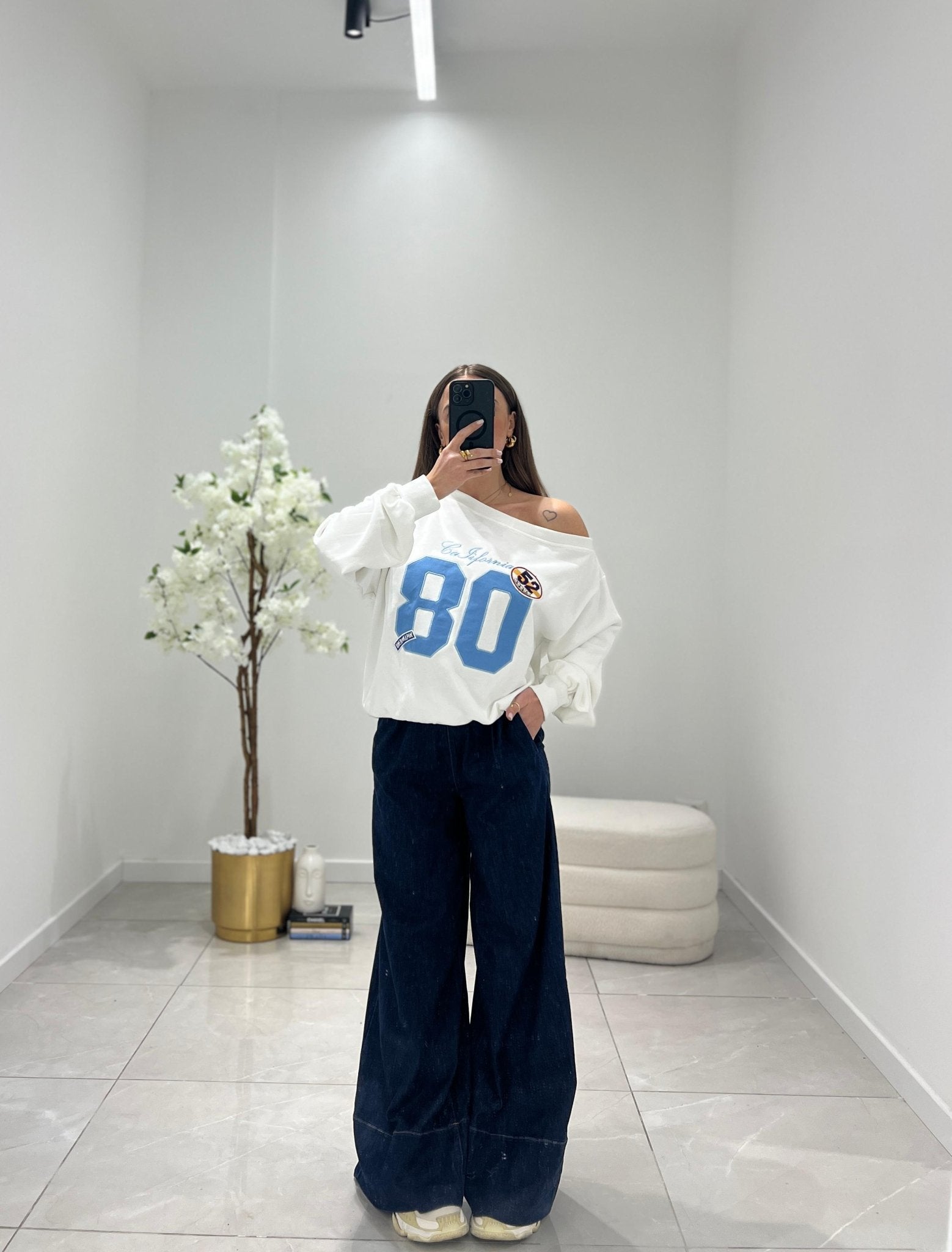 Felpa Esme 61890 (bianco) - Frida Shop