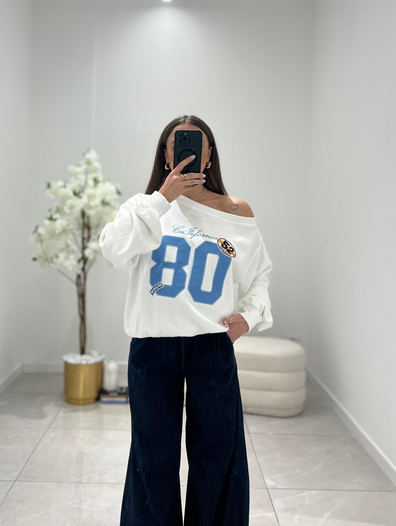 Felpa Esme 61890 (bianco) - Frida Shop