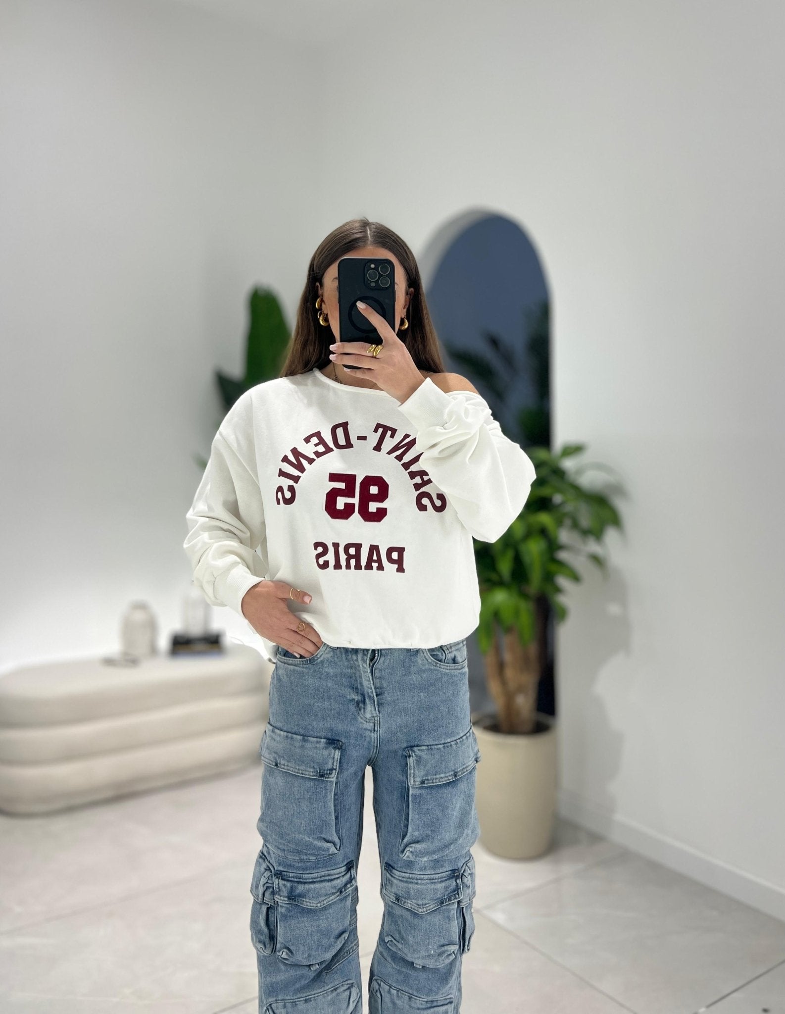 Felpa Jessy 61891 (bianco) - Frida Shop