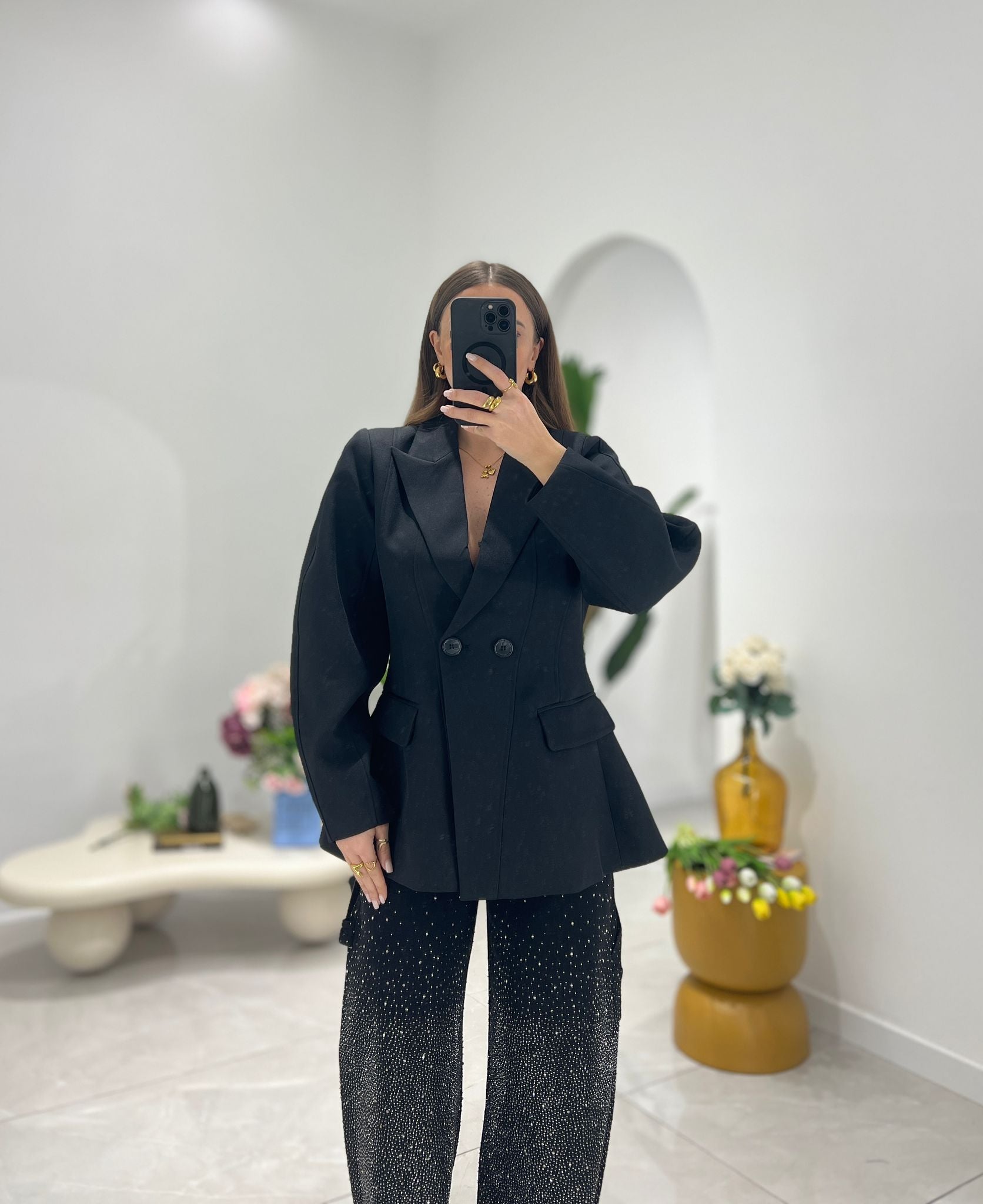 Giacca Clarissa 7161 (nero) - Frida Shop