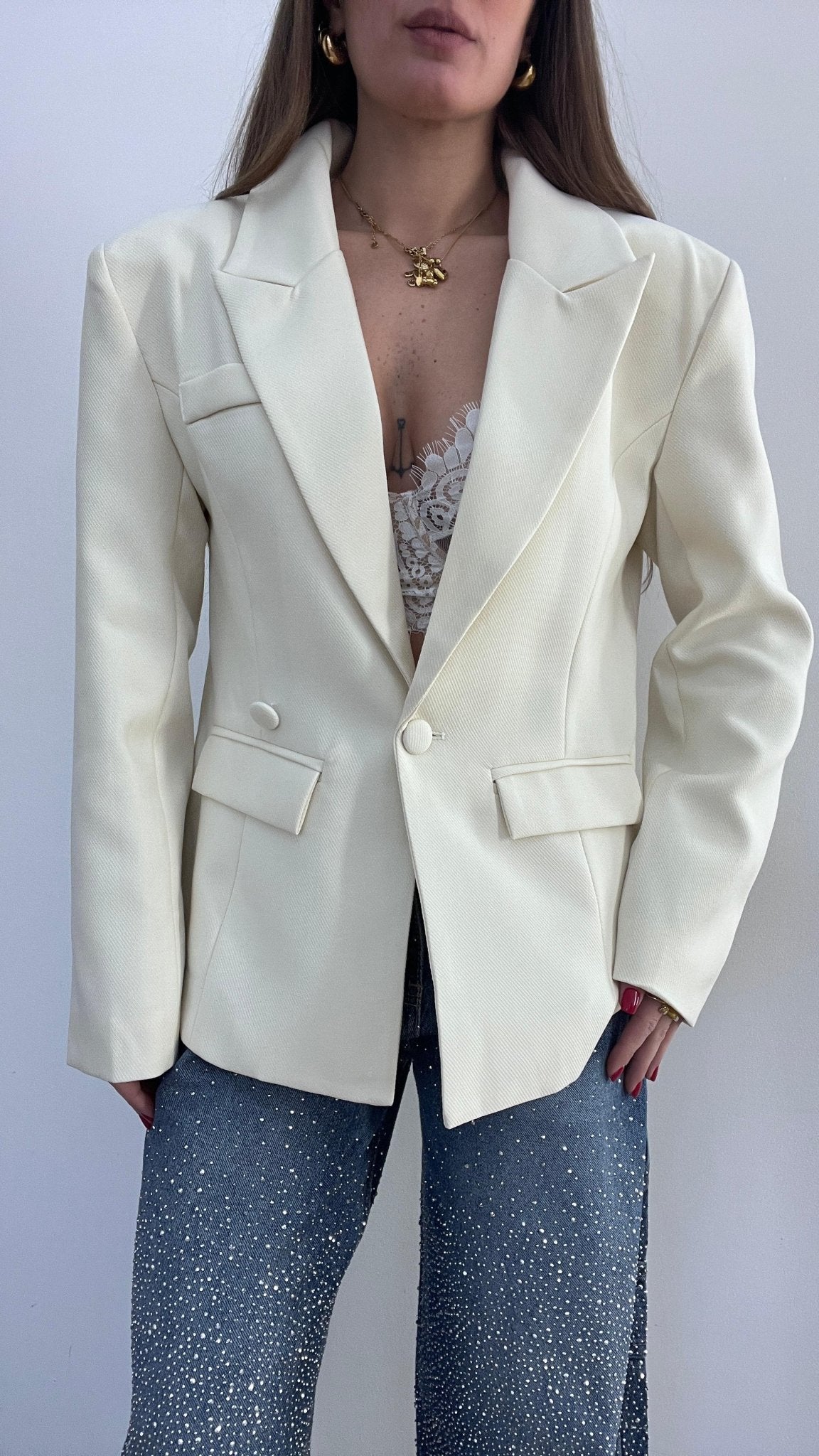 Giacca Freya 7095 (panna) - Frida Shop