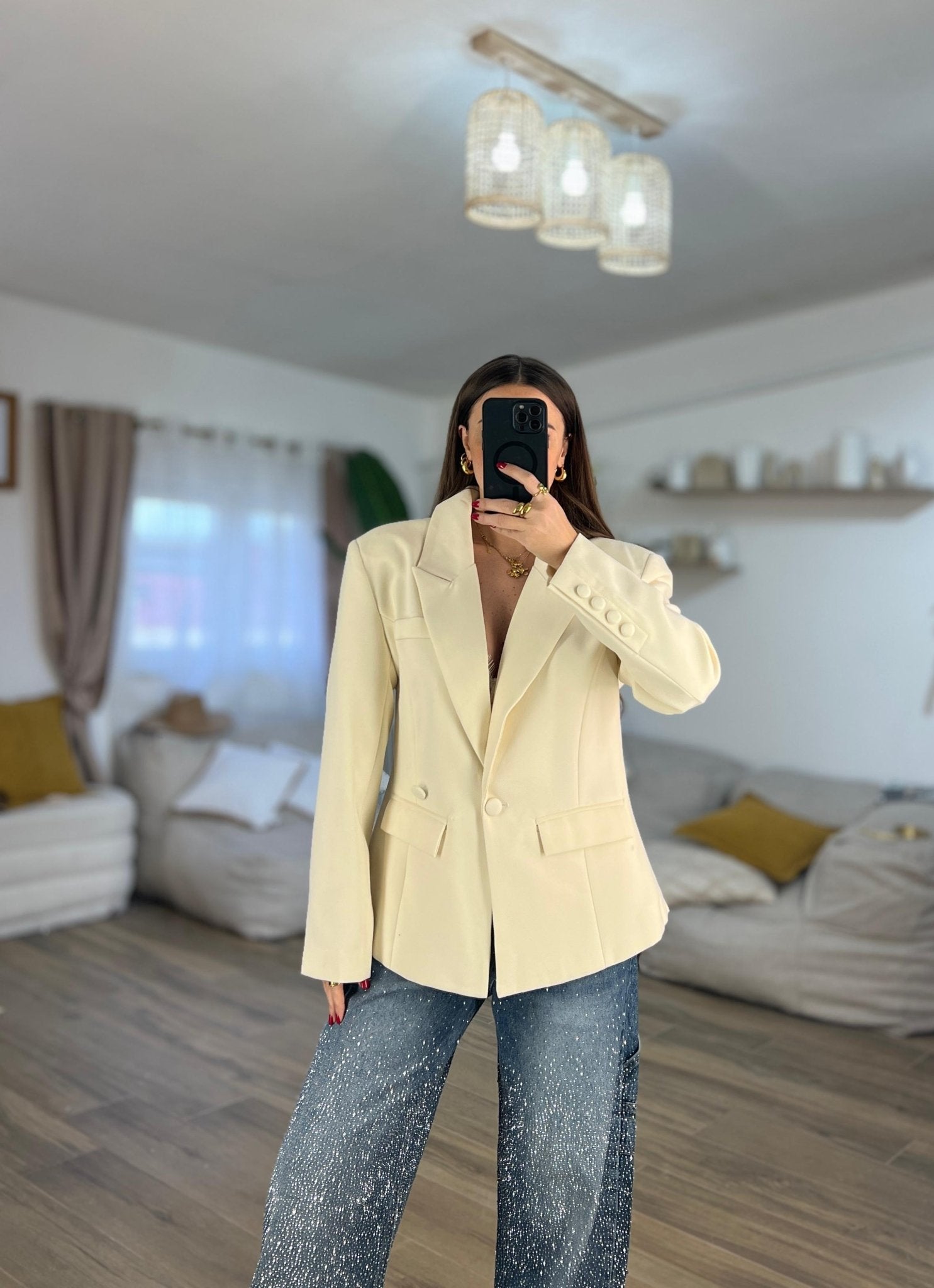 Giacca Freya 7095 (panna) - Frida Shop