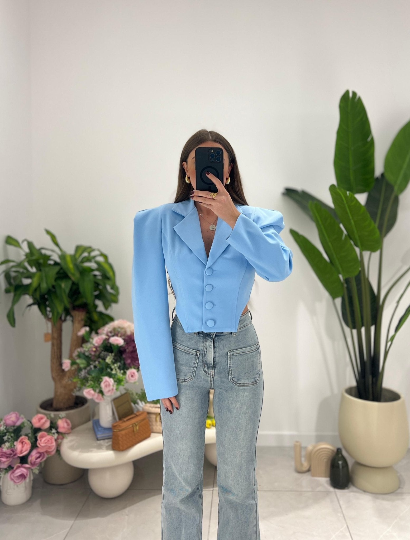 Giacca Orihana 6781 - AZZURRO - Frida Shop