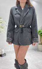 Giacca/Cappotto Flama 5859 (grigio) - Frida Shop