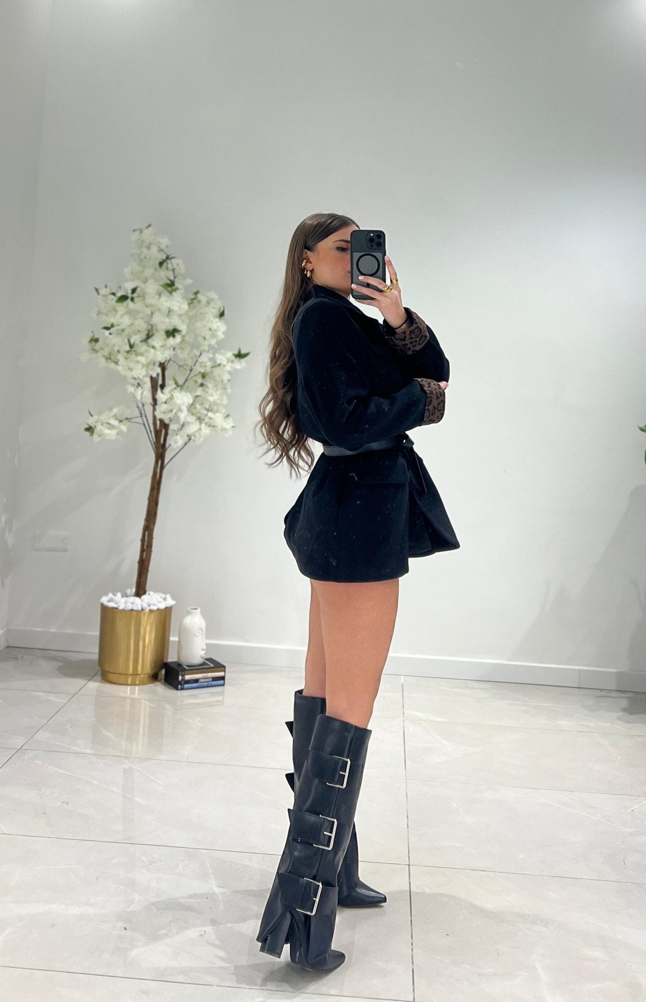 Giacca/Cappotto Flama 5859 (nero) - Frida Shop