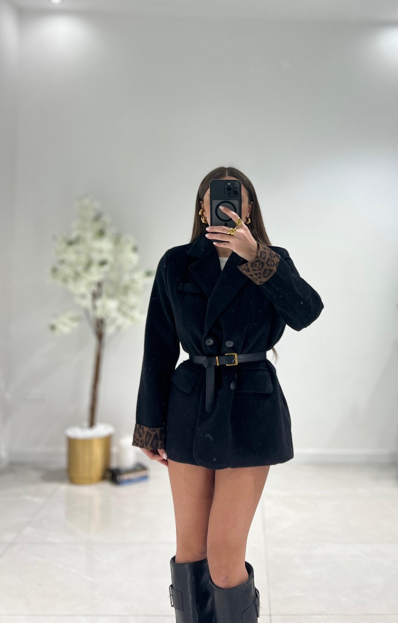 Giacca/Cappotto Flama 5859 (nero) - Frida Shop