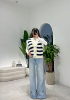 Gilet by Lumina 0049 (blu) - Frida Shop