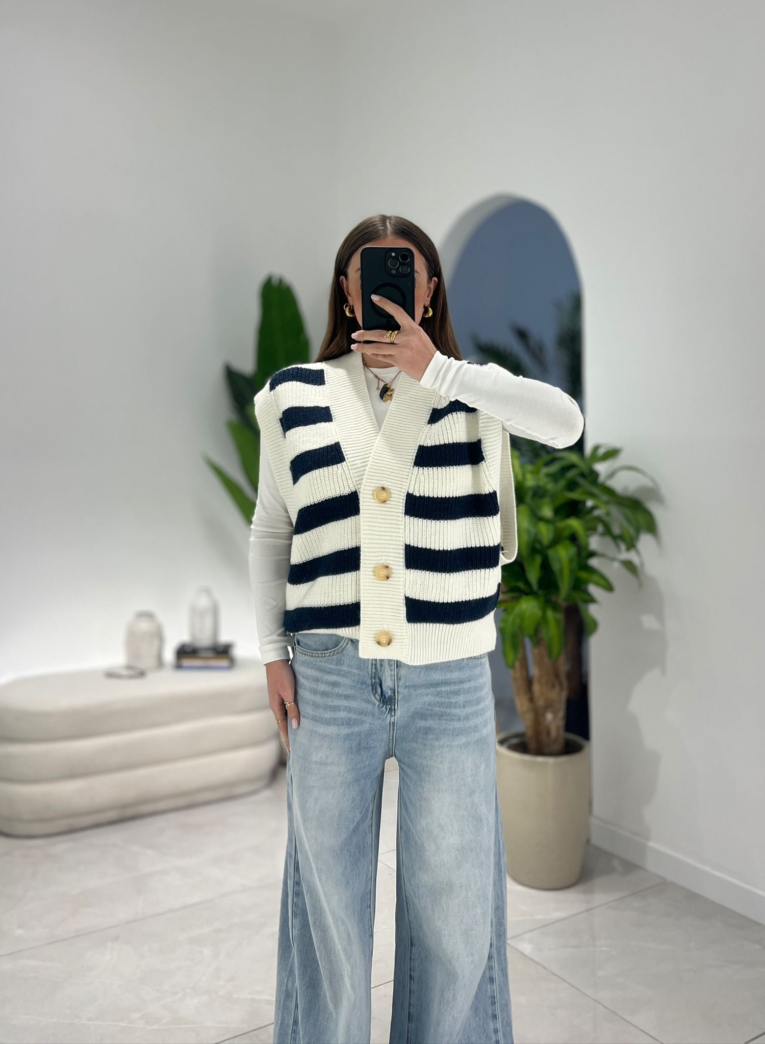 Gilet by Lumina 0049 (blu) - Frida Shop