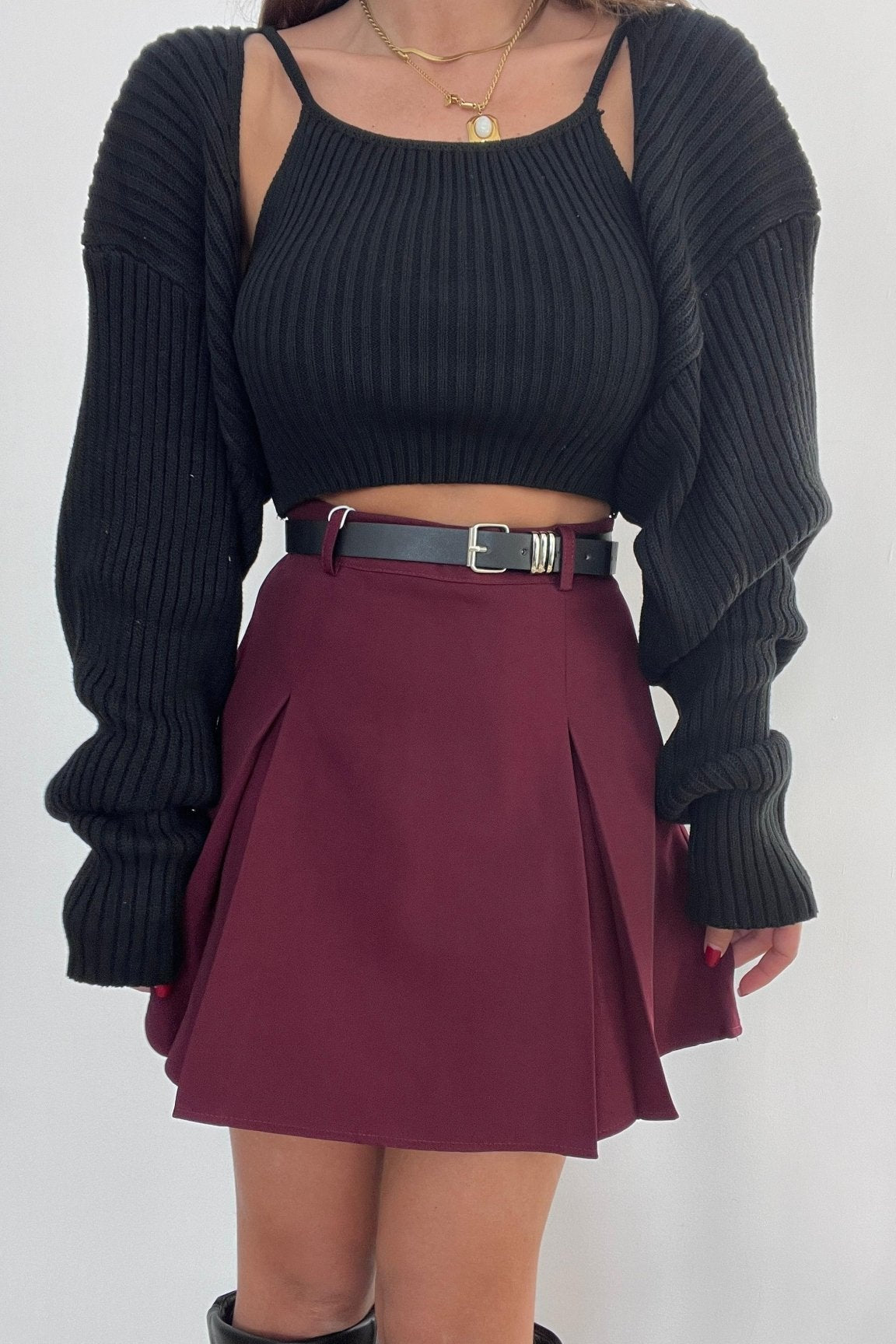 Gonna Mayra 8301(bordeaux) - Frida Shop