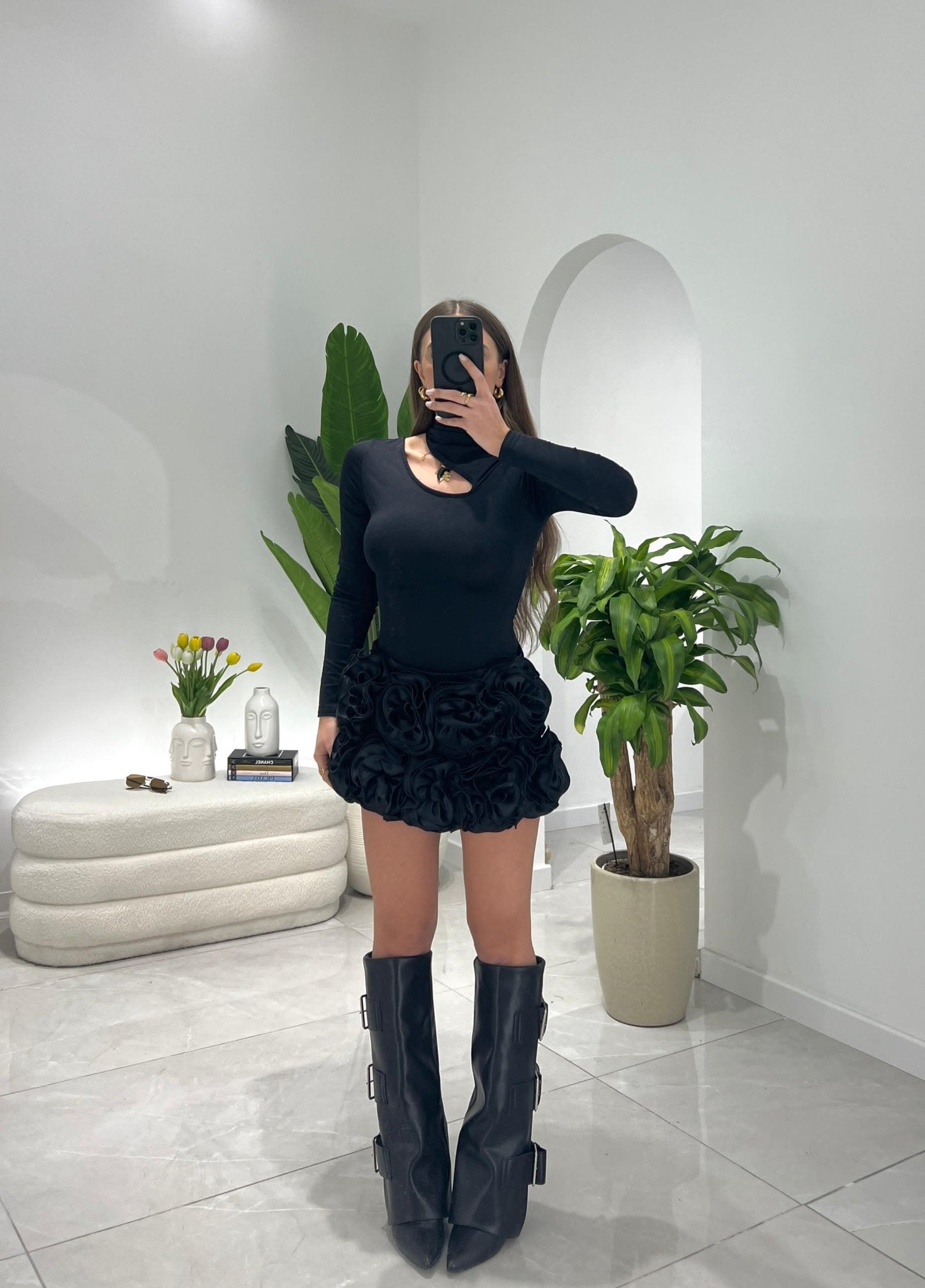Gonna/shorts Charis 7731 (nero) - Frida Shop