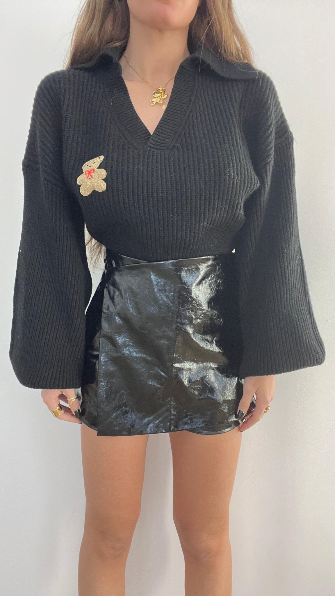 Gonna/shorts Chavi 7076 (nero) - Frida Shop