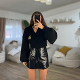 Gonna/shorts Chavi 7076 (nero) - Frida Shop