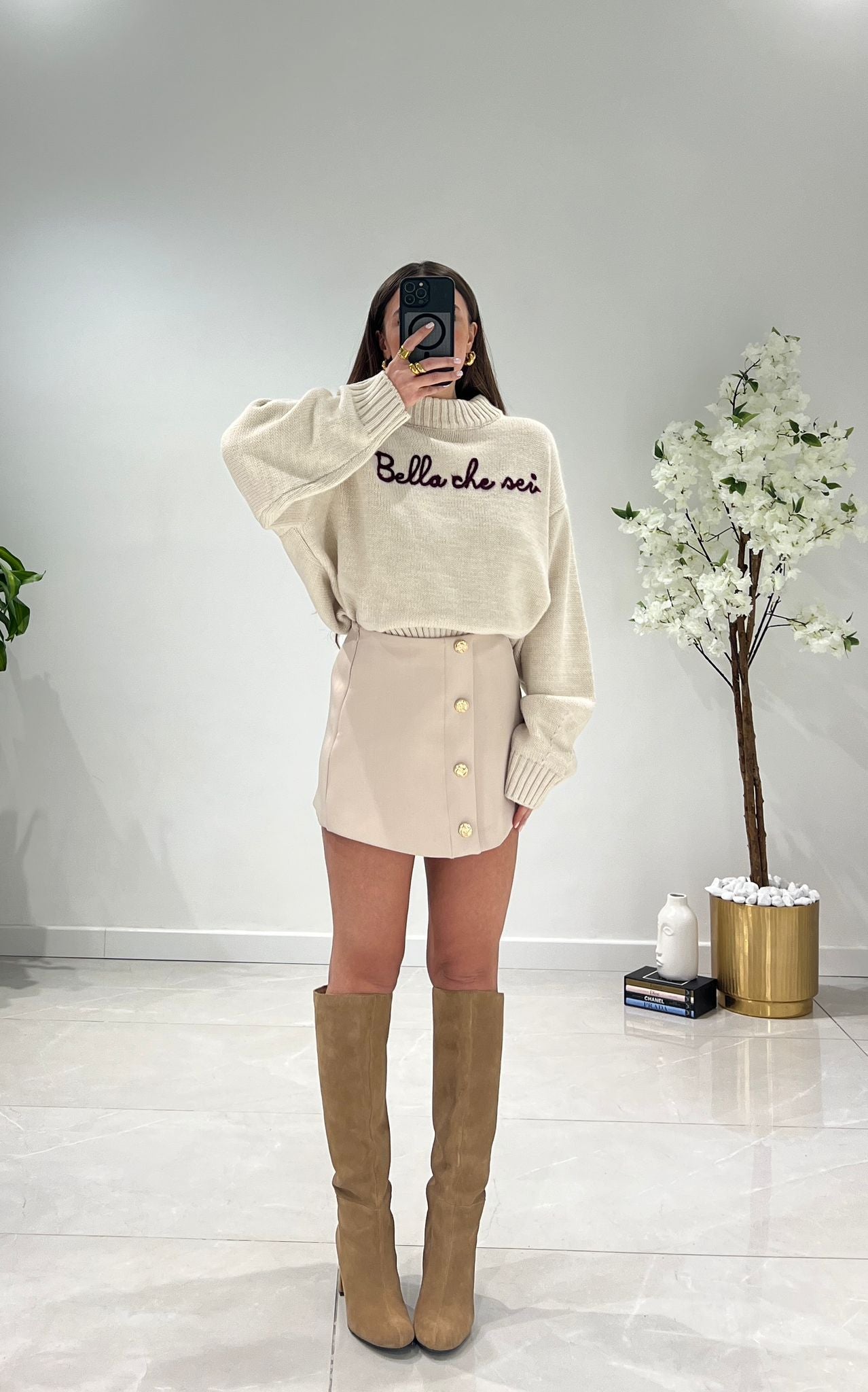 Gonna/shorts Hope 15627 (beige) - Frida Shop