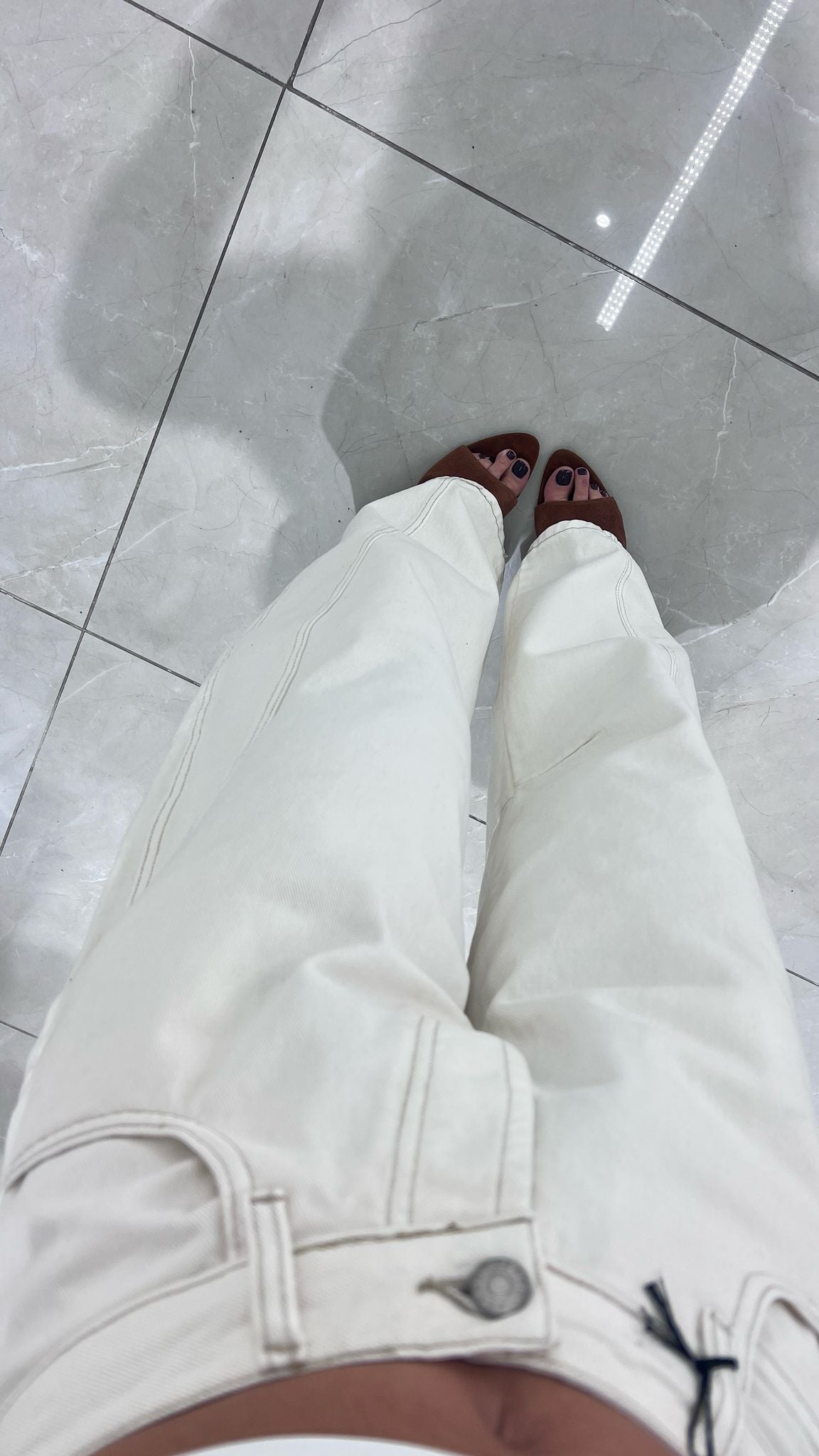 Jeans Glamour Jeans 5050 - BIANCO - Frida Shop