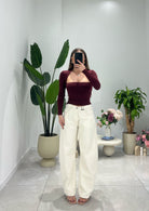 Jeans Glamour Jeans 5050 - BIANCO - Frida Shop